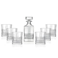 Brilliante Glass Whiskey Decanter Set, Decanter: 29 oz.; DOF glasses: 11.5 oz.