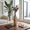 Decorative Vase - Gold Metal Modern Small Textured, 20 in.