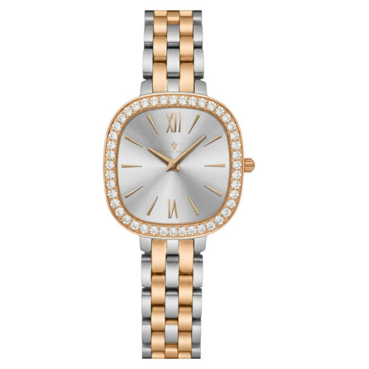 Christian Van Sant Rivoli Women's Quartz Watch, Silver Dial