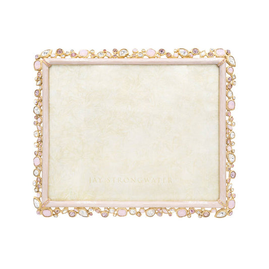 Jay Strongwater 8 X 10 Bejeweled - Baby Pink 8" x 10" Crystal Enamel Picture Frame