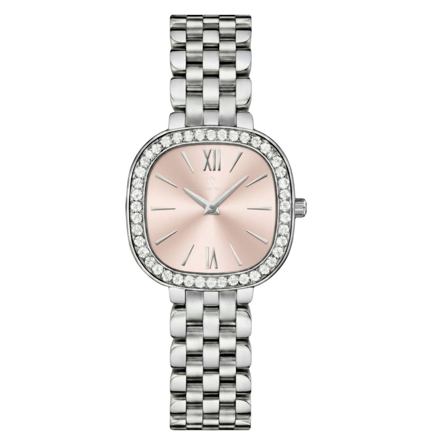 Christian Van Sant Rivoli Women's Quartz Watch, Rose Gold Dial