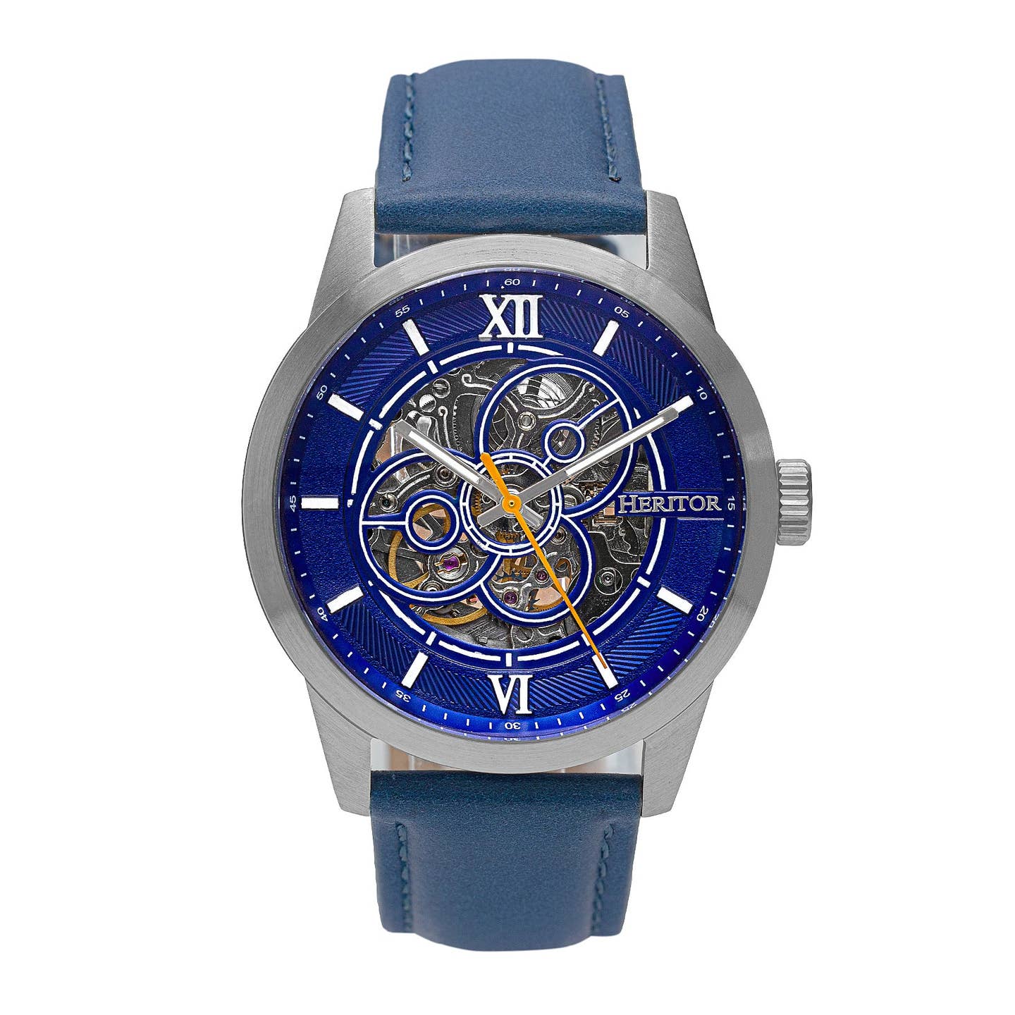 Heritor Jonas Men's Automatic Skeleton Leather Watch, Style HERHR9503