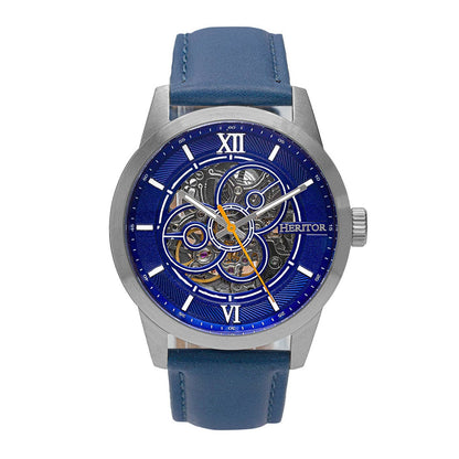 Heritor Jonas Men's Automatic Skeleton Leather Watch, Style HERHR9503