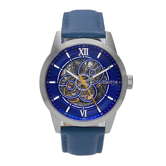 Heritor Jonas Men's Automatic Skeleton Leather Watch, Style HERHR9503