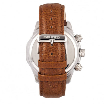 Breed Lacroix Men's Quartz Chronograph Leather Watch