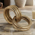Decorative Objects Set of 3 - Gold Metal Rings, 6/7/10 in.