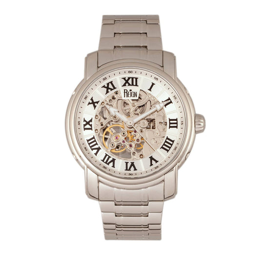 Reign Kahn Men's Automatic Skeleton Bracelet Watch