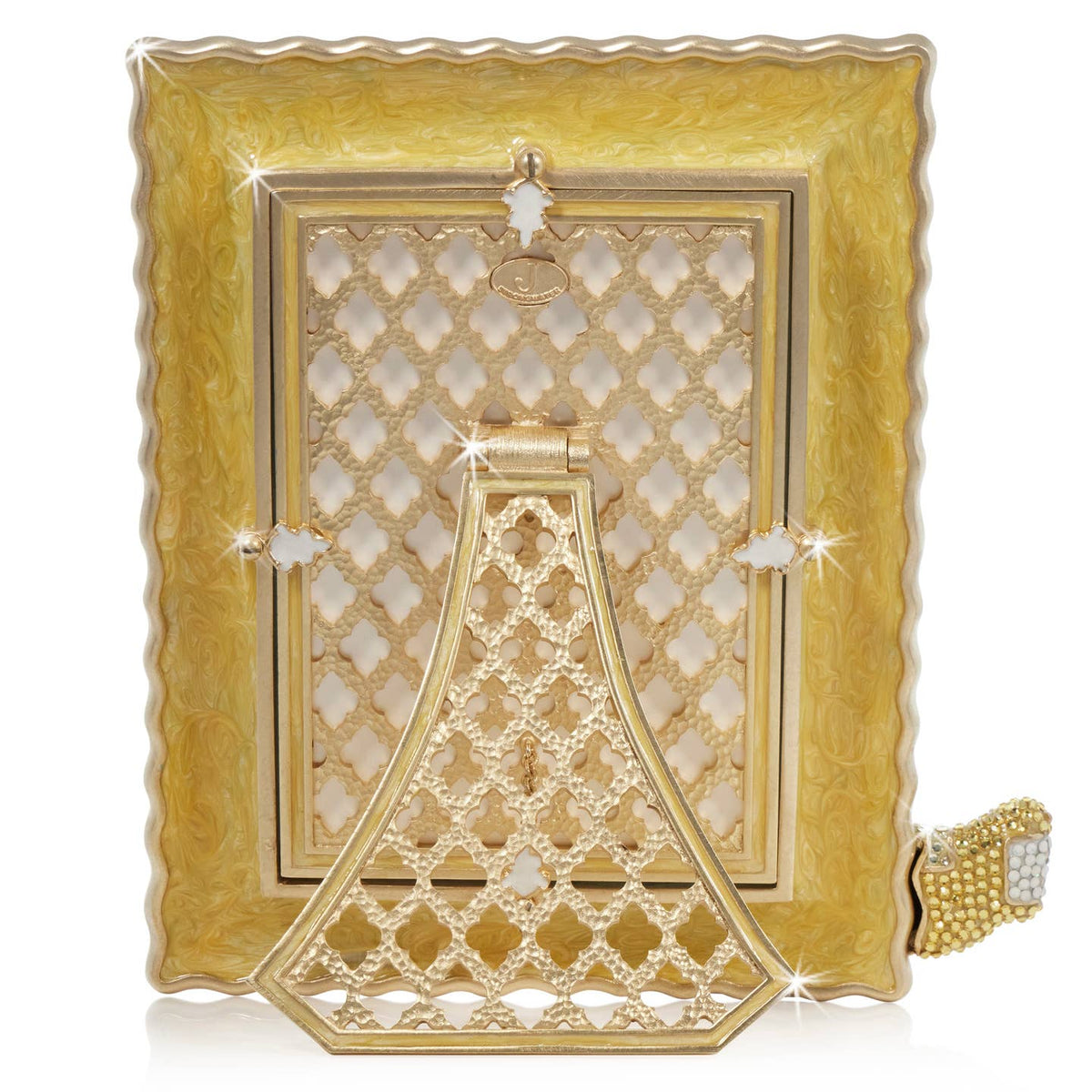 Jay Strongwater Yellow Submarine 5" x 7" Crystal Enamel Picture Frame