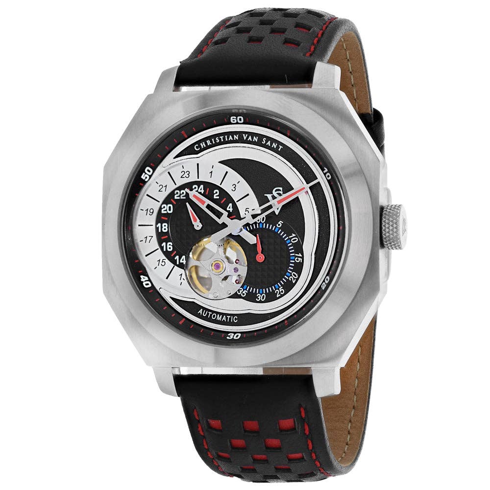 Christian Van Sant Machina Men's Automatic Watch, Black Dial