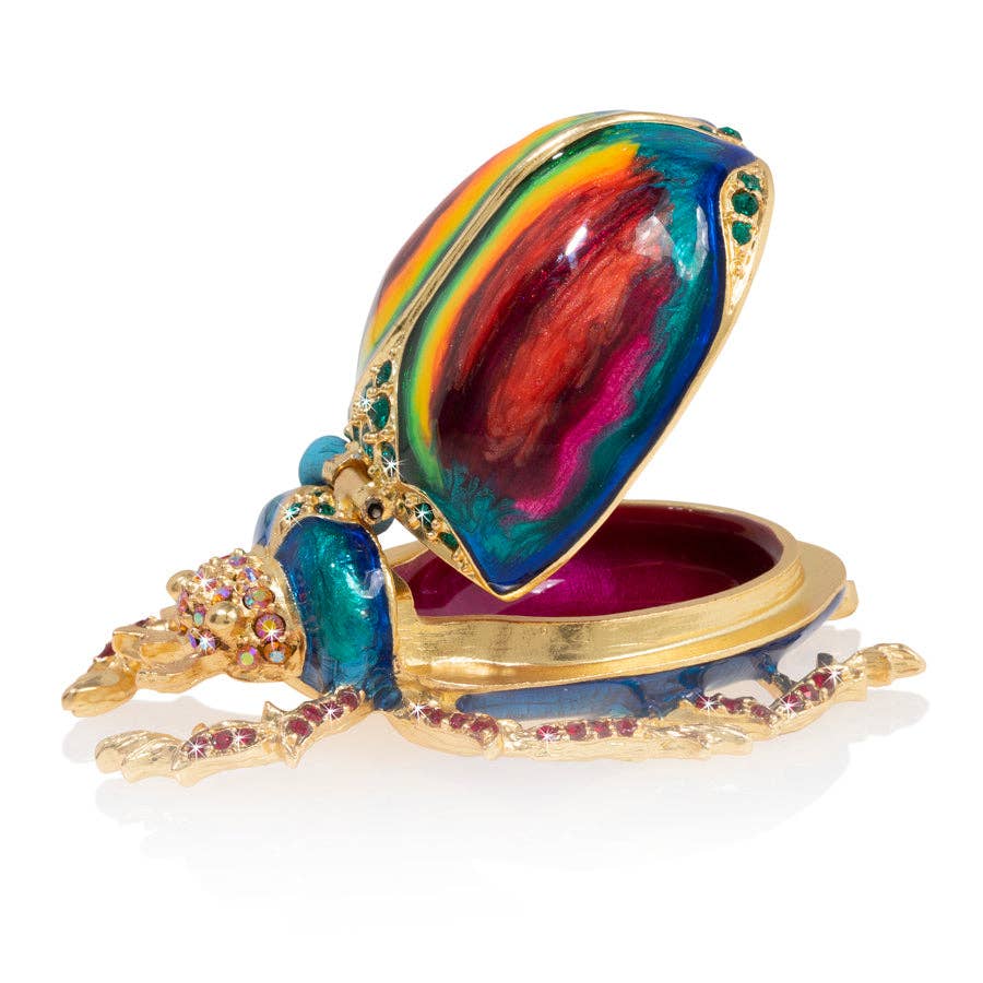 Jay Strongwater Pharaoh Beetle Decorative Box