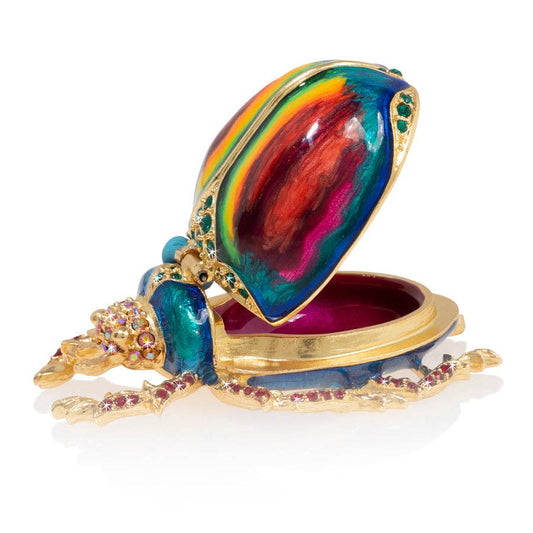 Jay Strongwater Pharaoh Beetle Decorative Box