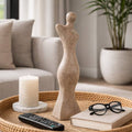 Decorative Object - Brown Pottery Human Silhouette, 14 in.
