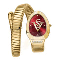 Christian Van Sant Naga Women's Quartz Watch, Red Dial