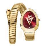 Christian Van Sant Naga Women's Quartz Watch, Red Dial