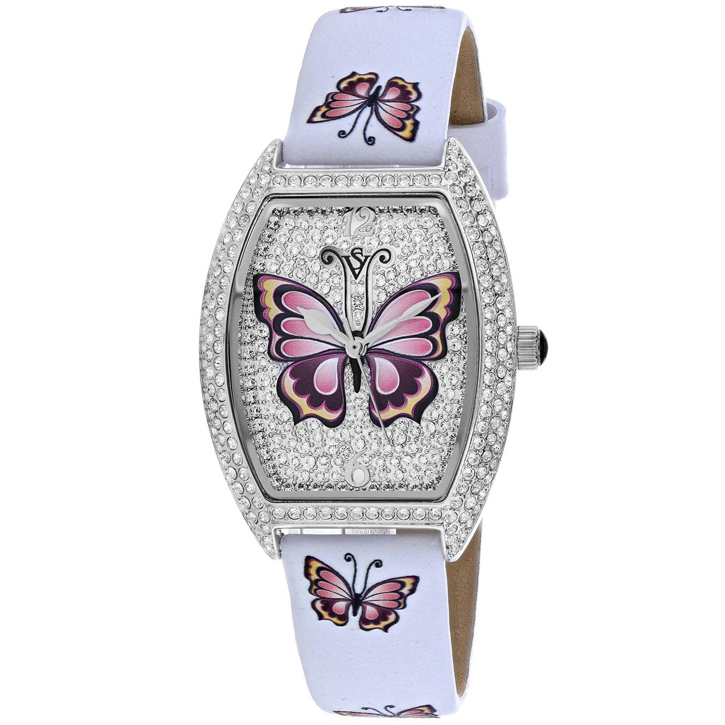 Christian Van Sant Papillon Women's Quartz Watch, Silver Dial