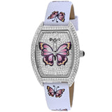 Christian Van Sant Papillon Women's Quartz Watch, Silver Dial