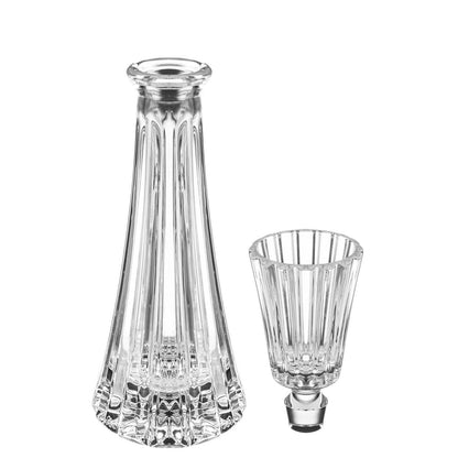 Crystal glass Mouthwash Decanter, 3 oz., 8.6" Height x 2.6" Diameter