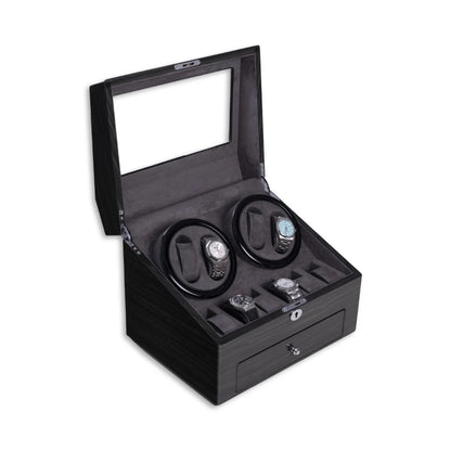 Daytona 4-Watch Winder & 6-Watch Storage Case