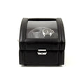 Bey-Berk VP Automatic Watch Winder – Black Leather Display Case