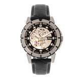 Reign Philippe Men's Automatic Skeleton Leather Watch