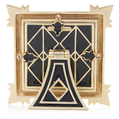 Jay Strongwater Dorothy Art Deco 3" x 3" Crystal Enamel Picture Frame
