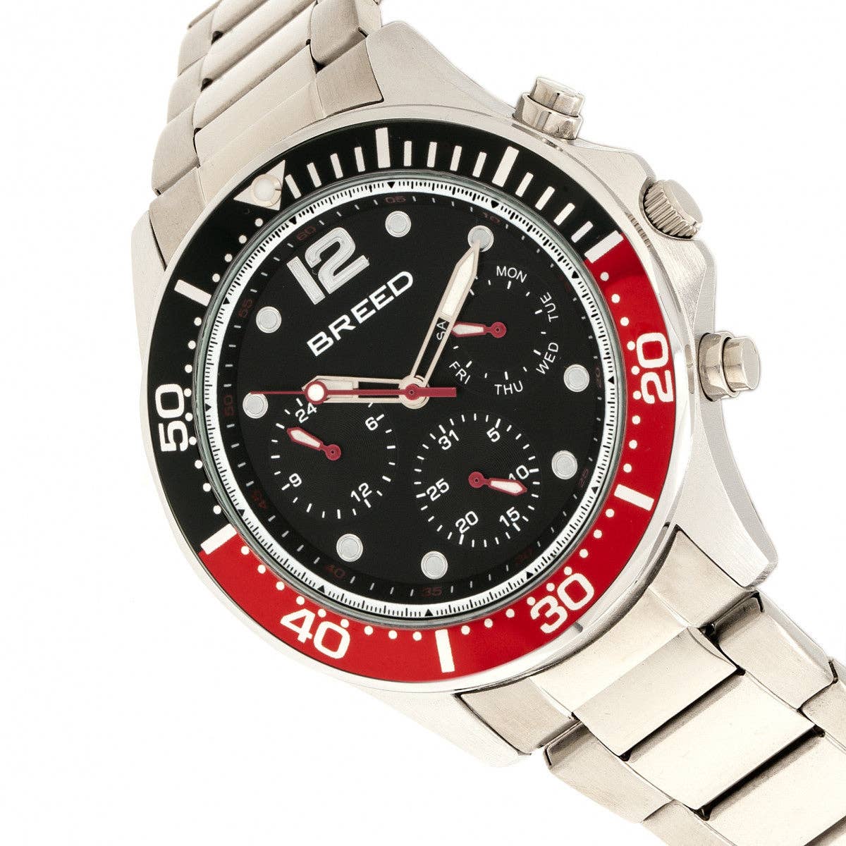 Breed Pegasus Men's Quartz Day-Date Bracelet Watch