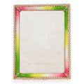 Jay Strongwater Lucas Stone Edge 5" x 7" Swarovski Crystal Enamel Picture Frame, Flora