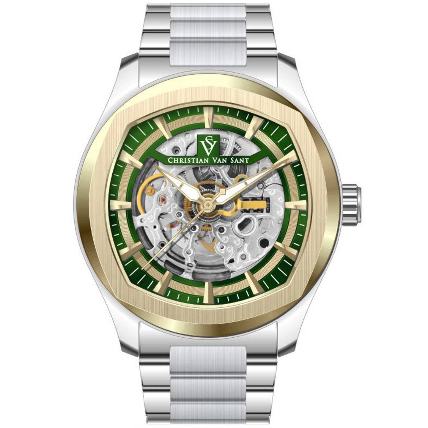 Christian Van Sant Romeo Men's Automatic Watch, Green Dial