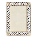 Jay Strongwater Lavinia Zebra Pavé 4" x 6" Crystal Enamel Picture Frame, Zebra