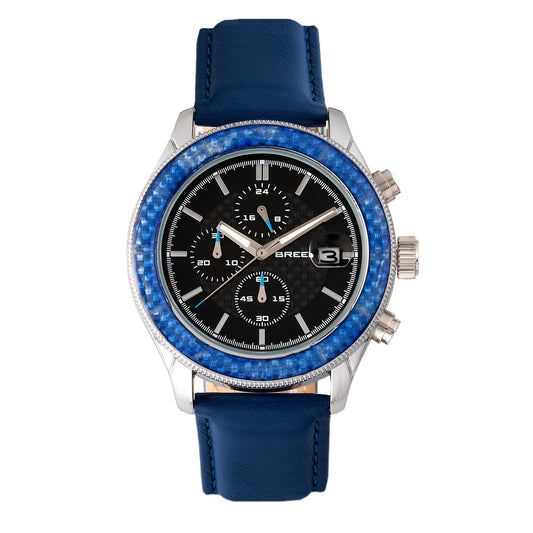 Breed Maverick Men's Quartz Chronograph Date Leather Watch