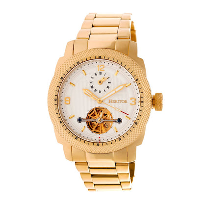 Heritor Helmsley Men's Automatic Semi-Skeleton Bracelet Watch, Style HERHR5003