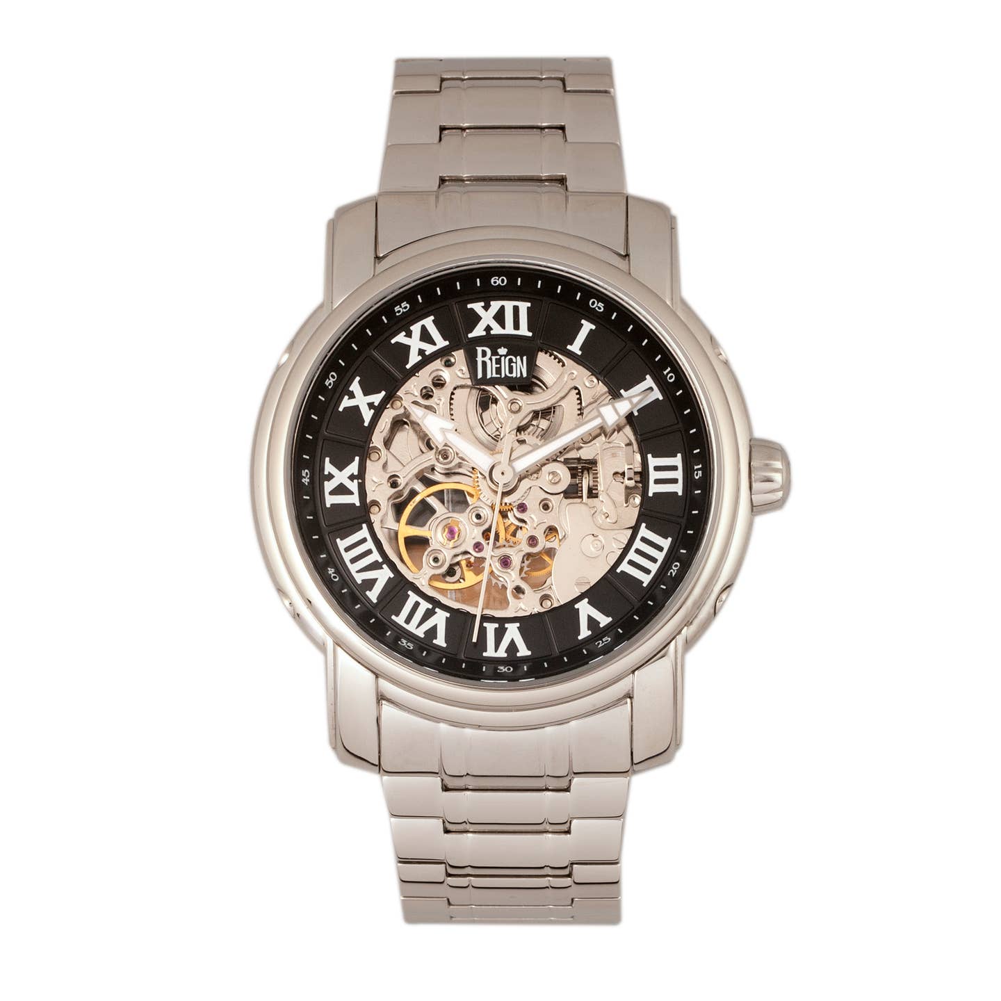 Reign Kahn Men's Automatic Skeleton Bracelet Watch