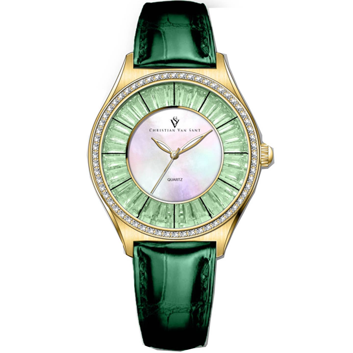 Christian Van Sant Luna Women's Quartz Watch, Mother-of-Pearl Dial