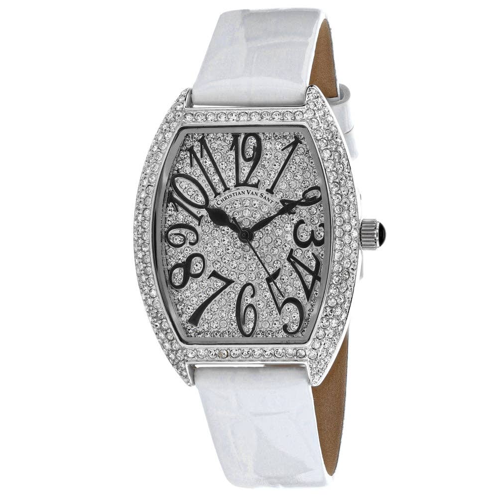 Christian Van Sant Elegant Women's Quartz Watch, White Dial