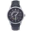 Authentic Heritor Davies Men's Automatic Semi-Skeleton Leather Watch, Style HERHS2502