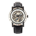 Reign Stavros Men's Automatic Skeleton Leather Watch
