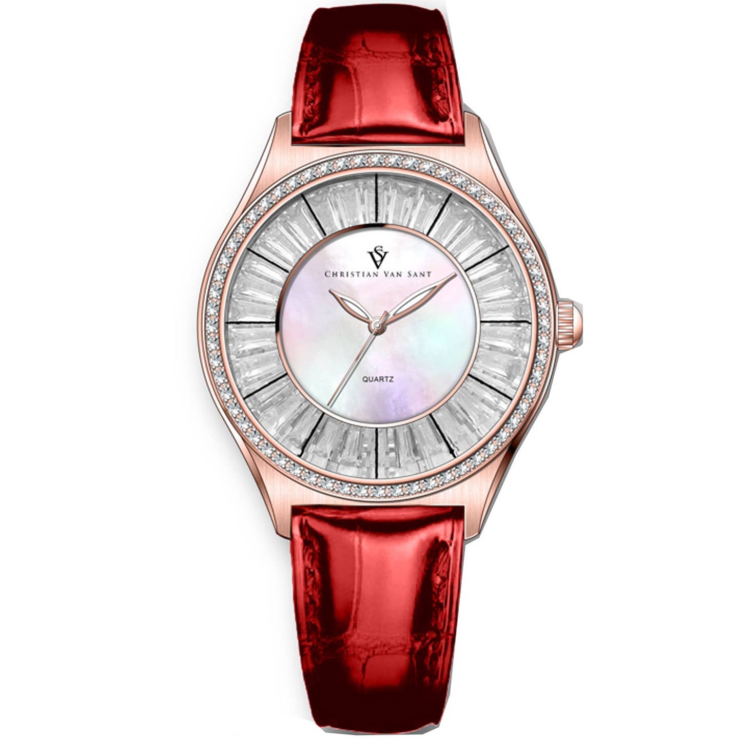 Christian Van Sant Luna Women's Quartz Watch, Mother-of-Pearl Dial