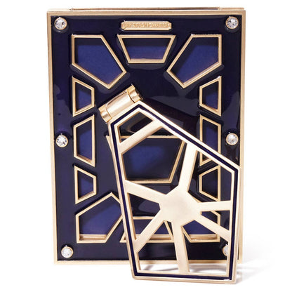 Jay Strongwater Lavinia 4" x 6" Crystal Enamel Picture Frame, Delft Garden