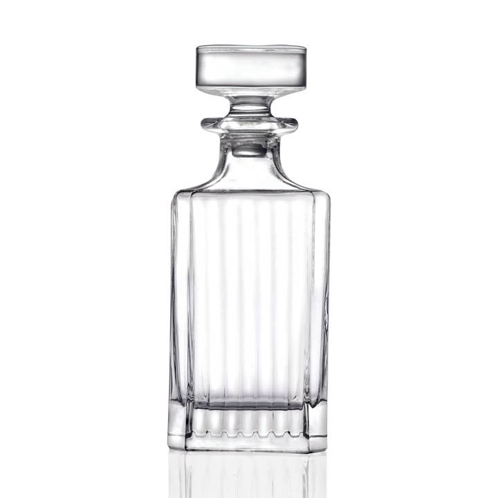 Barski Timeless Crystal Whiskey Decanter, 25 oz.