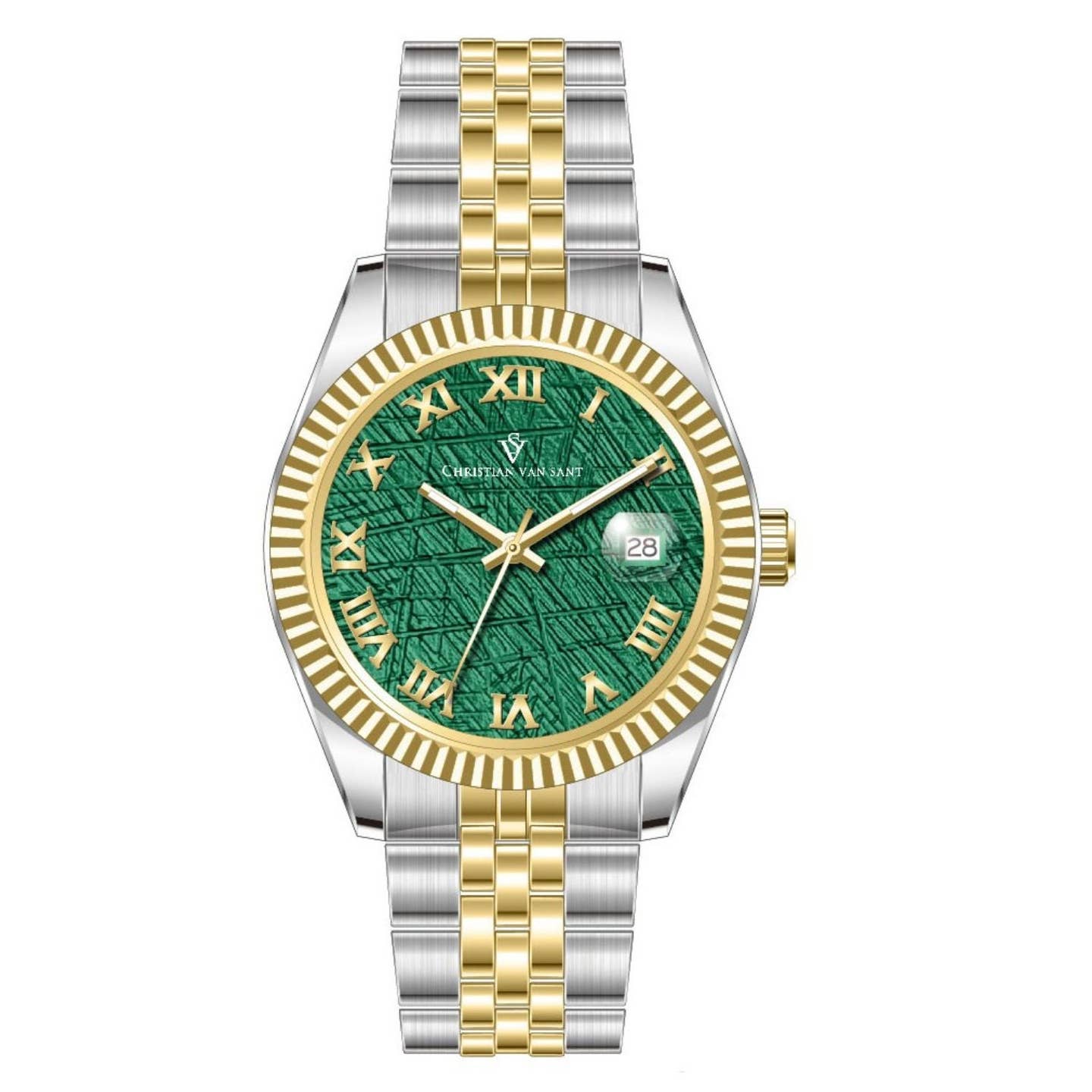 Christian Van Sant Stellar Men's Watch, Green Dial