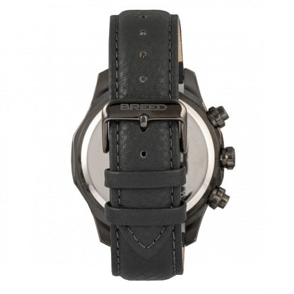 Breed Lacroix Men's Quartz Chronograph Leather Watch