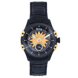 Reign Solstice Men's Automatic Skeleton Leather Watch