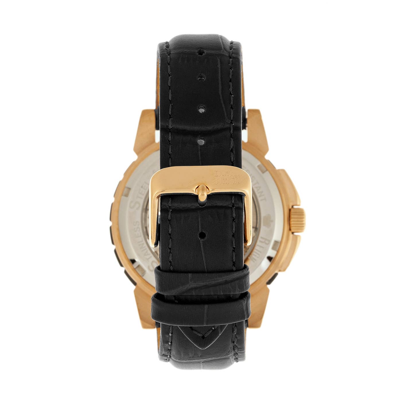 Reign Philippe Men's Automatic Skeleton Leather Watch