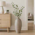 Decorative Vase - Beige Ceramic Oversized Portugal, 28 in.