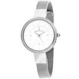 Christian Van Sant Reign Women's Quartz Watch, Silver Dial