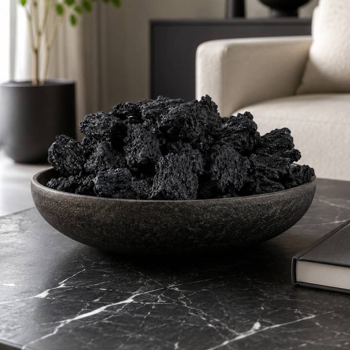 Decorative Object - Black Silicon Carbide Raw Stone Filler