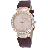 Christian Van Sant Nova Women's Quartz Watch, Rose Gold Dial