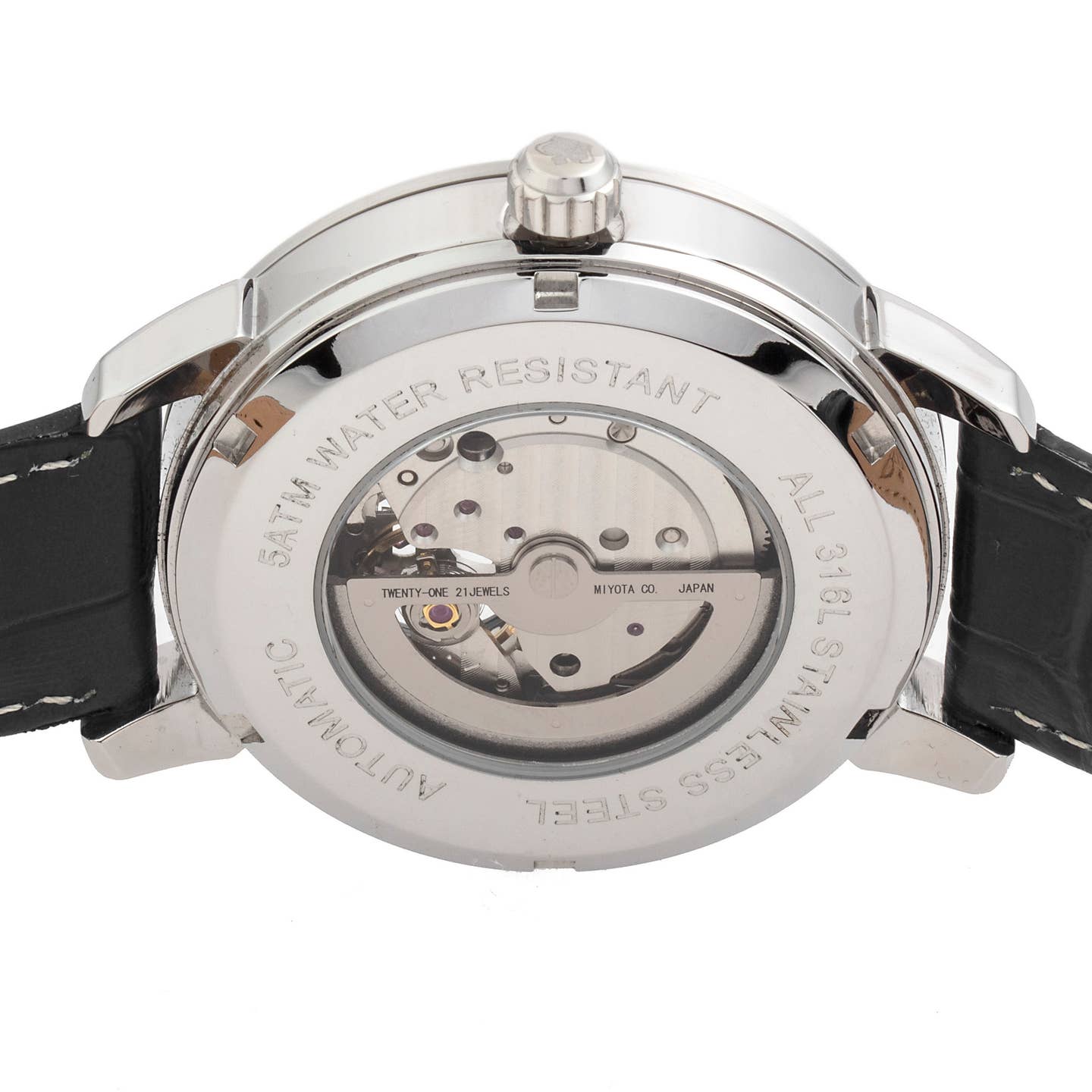 Reign Rudolf Men's Automatic Skeleton Leather Watch