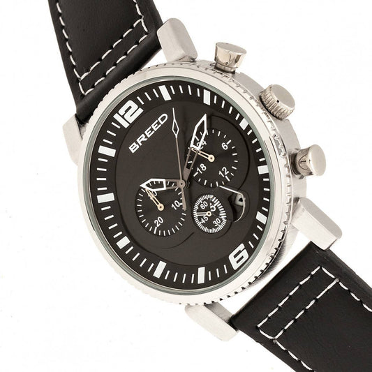 Breed Ryker Men's Quartz Chronograph Date Leather Watch