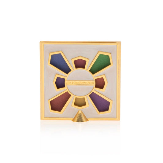 Jay Strongwater Leland Pavé Corner 2" Swarovski Crystal Enamel Picture Frame, Pop